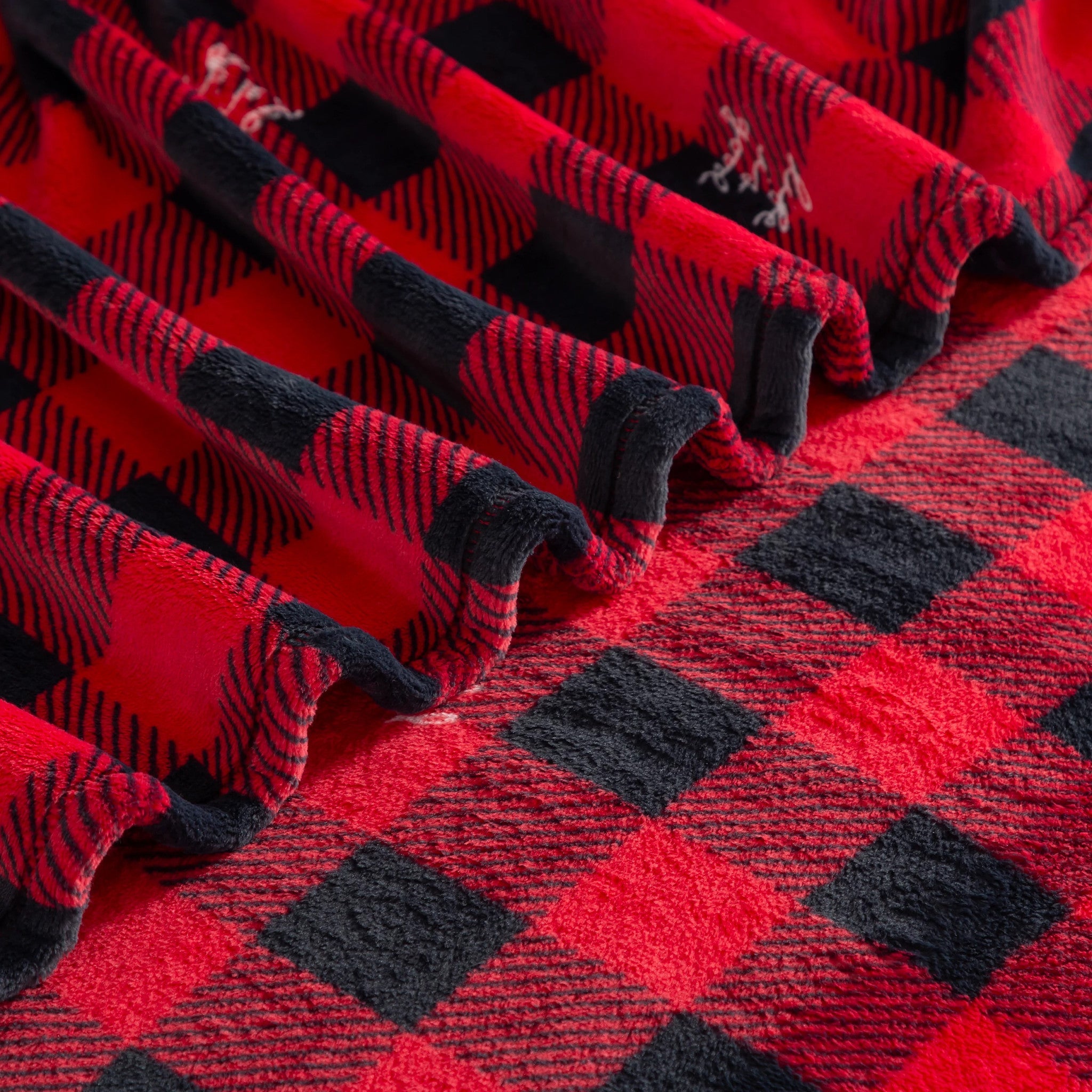 Buffalo Check Plush Throw Blanket