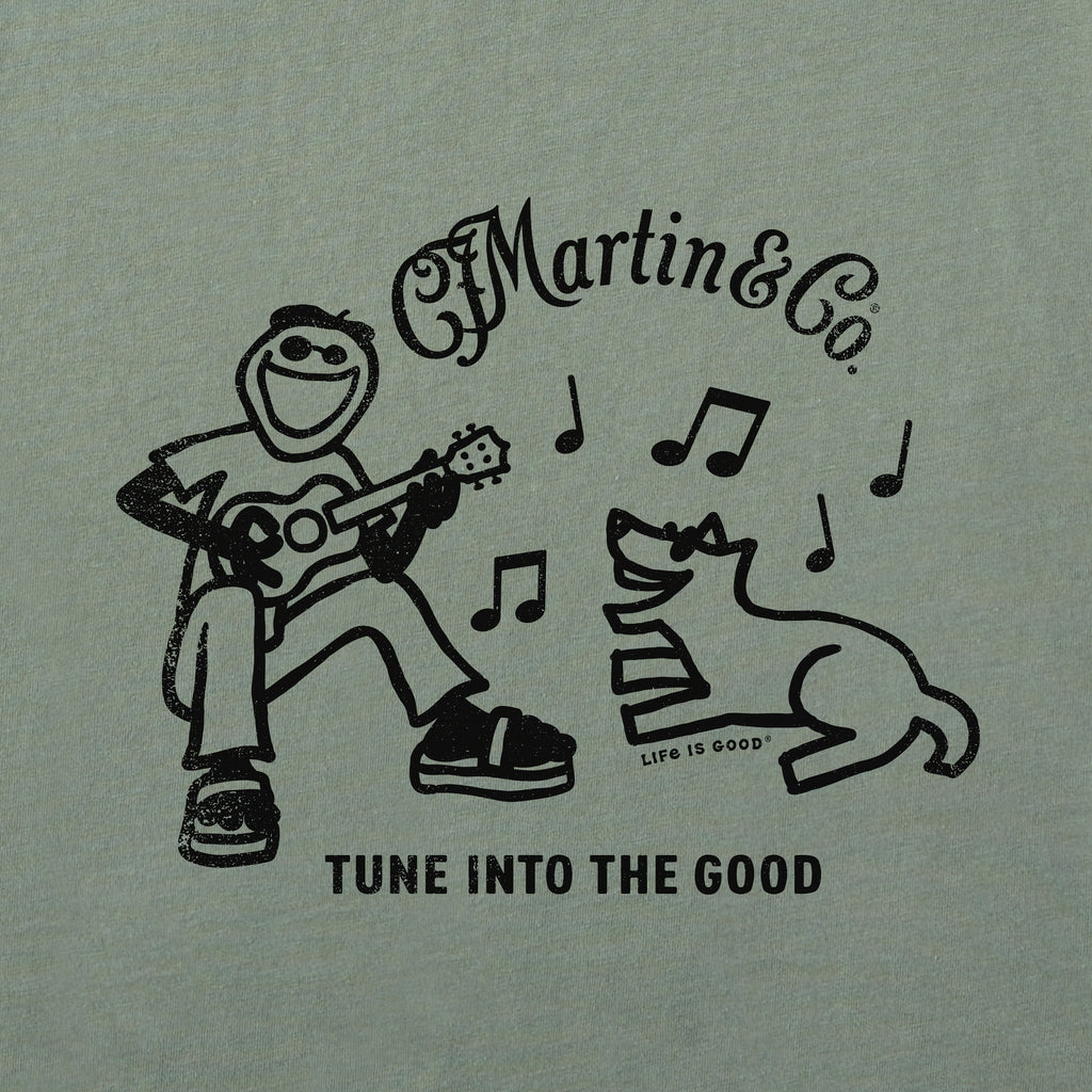 Men's Jake & Rocket Martin Guitar Short Sleeve Crusher Tee