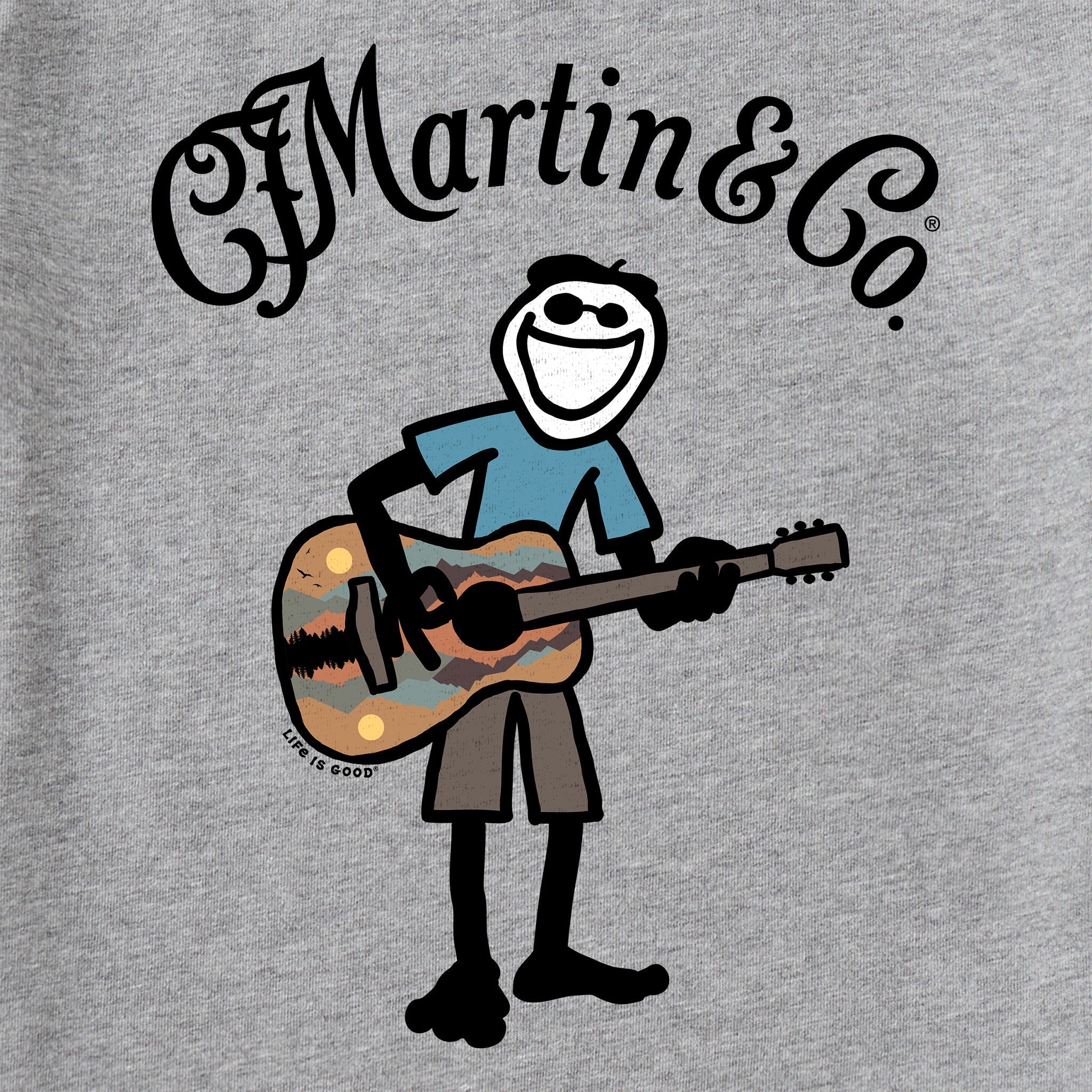 Men's Martin & Co. Jake Guitar Short Sleeve Crusher Tee
