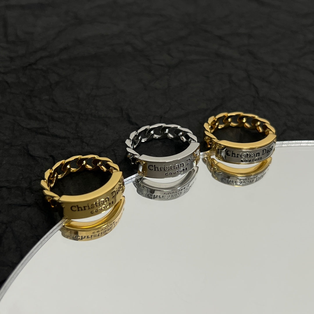 18K Dior Couture Chain Link Ring