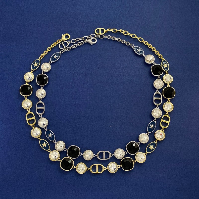 18K Dior Color Crystal Necklace