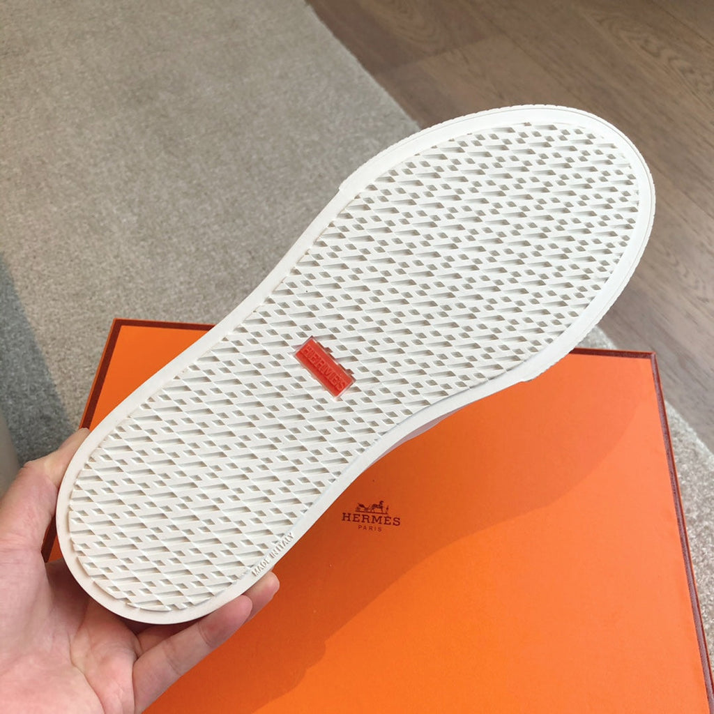 HERMES GAME SLIP-ON SNEAKER NAVY SUEDE